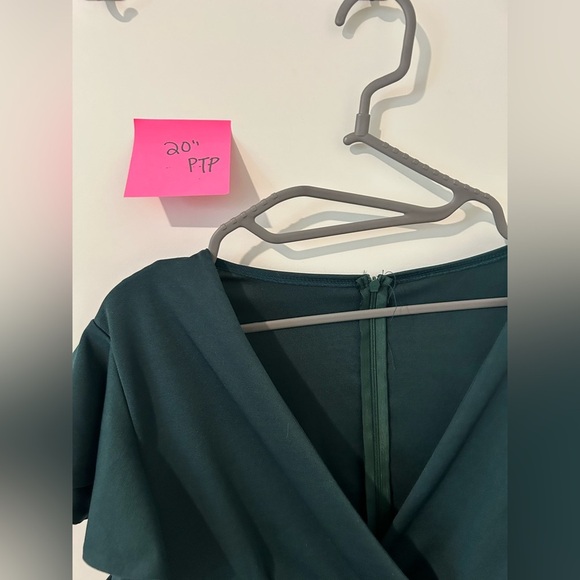 Emerald Green Maternity Dress - Picture 2 of 9